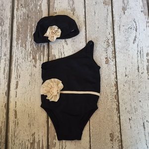 Baby Gap Swimsuit & Cap - Sz 12-18 Months